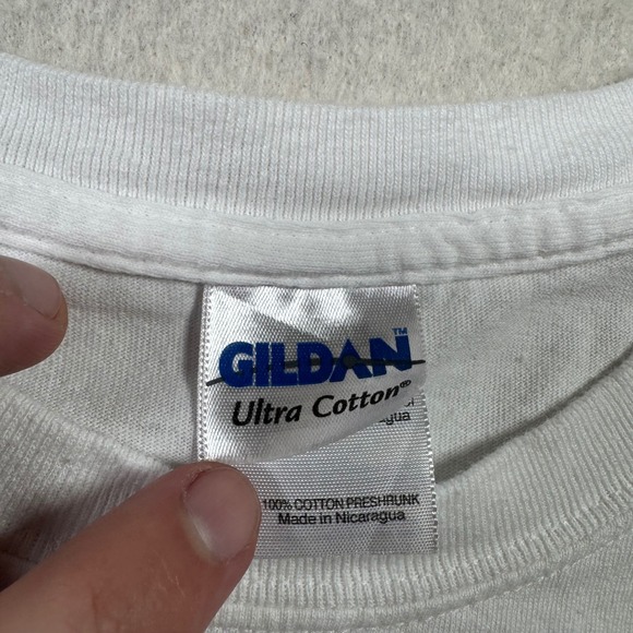 Gildan Ultra Cotton‎ Mens Large White Just A 41 Willys Graphic T Shirt Motorhead - Picture 4 of 11